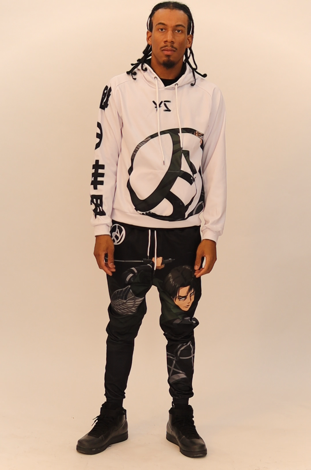Captain Levi Yume no sekai Logo Fleece Hoodie